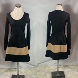 Black and Tan Dress By Venus